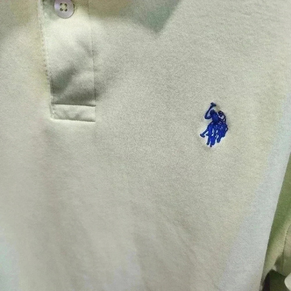 U.S. Polo Assn Men's Luxury Feel  Pony Polo Shirt Sz L Lime Green Short Sleeve - Picture 2 of 4
